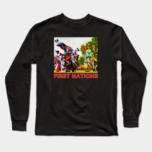 First Nations • Potawatomi, Ho-Chunk, Menominee • Native Milwaukee WI Long Sleeve T-Shirt